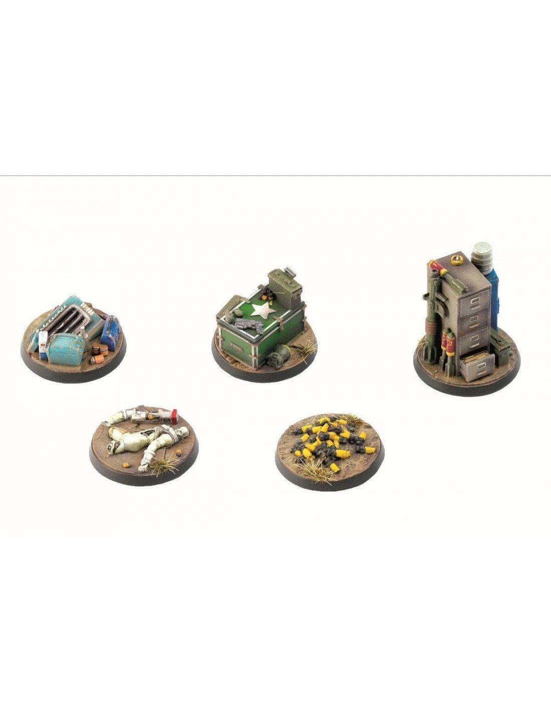 Fallout: Wasteland Warfare - Terrain Expansion: Objective Markers 2 3 Fallout: Wasteland Warfare - Terrain Expansion: Objective Markers 2