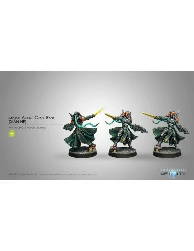 Infinity - Imperial Agents Crane Rank (multi Rifle, Monofilament Ccw) 3 Infinity - Imperial Agents Crane Rank (multi Rifle, Monofilament Ccw)